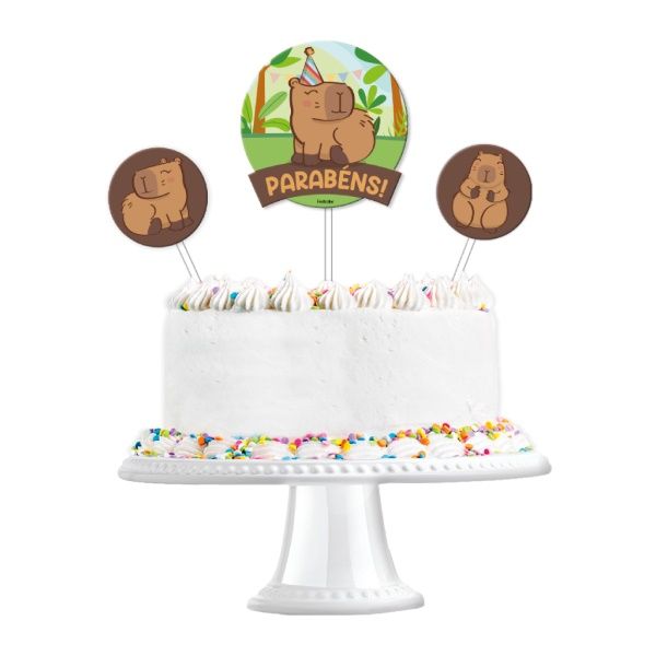 Kit Topo de Bolo Capivara – Festcolor