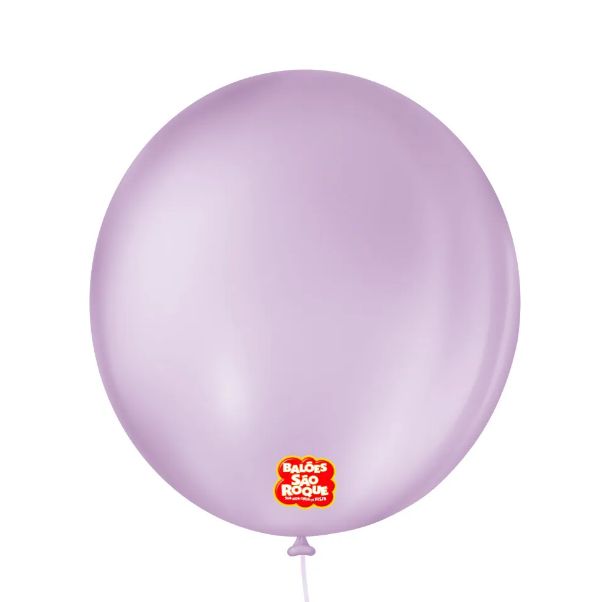 Balão 8" Liso Redondo Lilás Baby Pacote c...