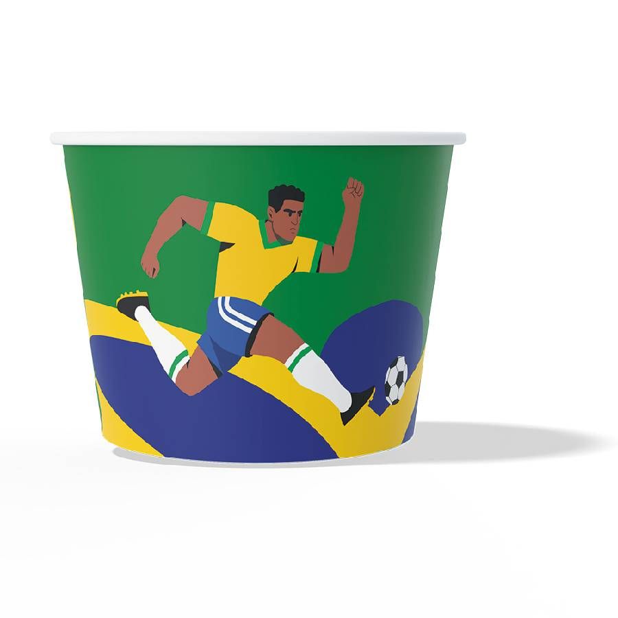 Balde de Papel 3L Pipoca Copa 2026