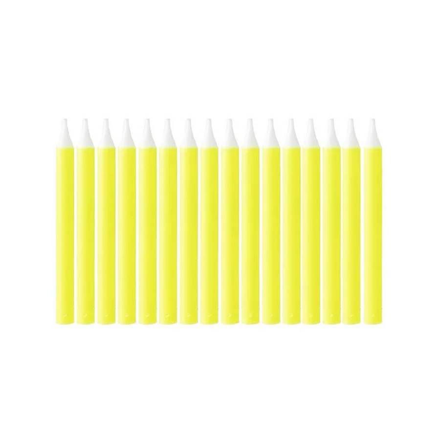 Vela Palitinho Lisa (16 Unid) - Cores - S...