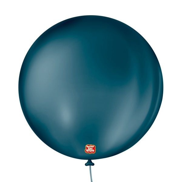 Balão 5" Liso Redondo Azul Petróleo Pacot...