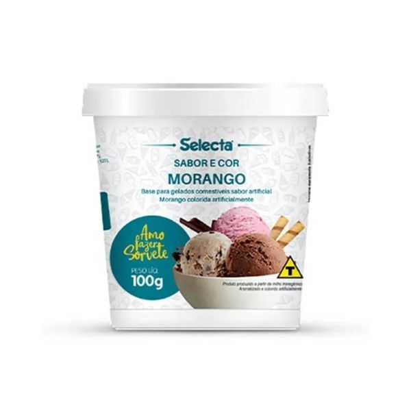 Pó para Sorvete 100g Morango – Selecta