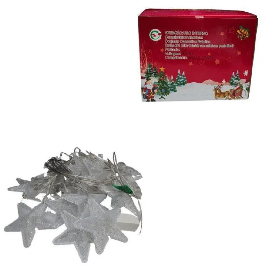 Cortina de Luz LED com Estrelas 224 LEDs ...