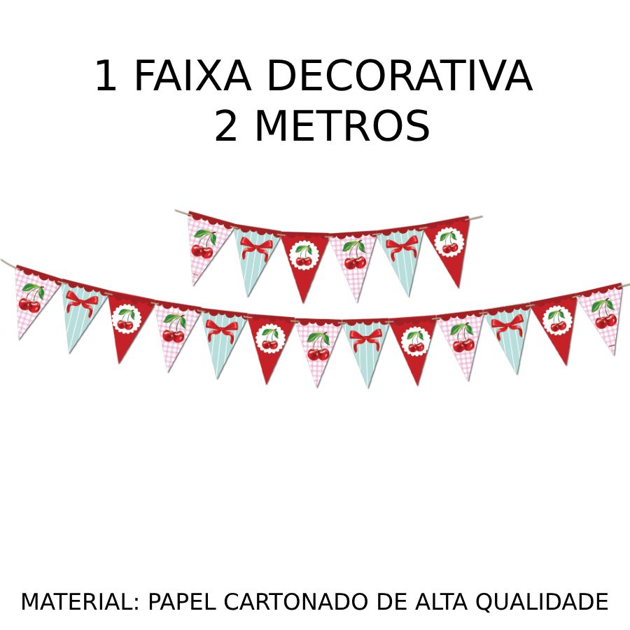 Faixa Decorativa Cereja – Festcolor