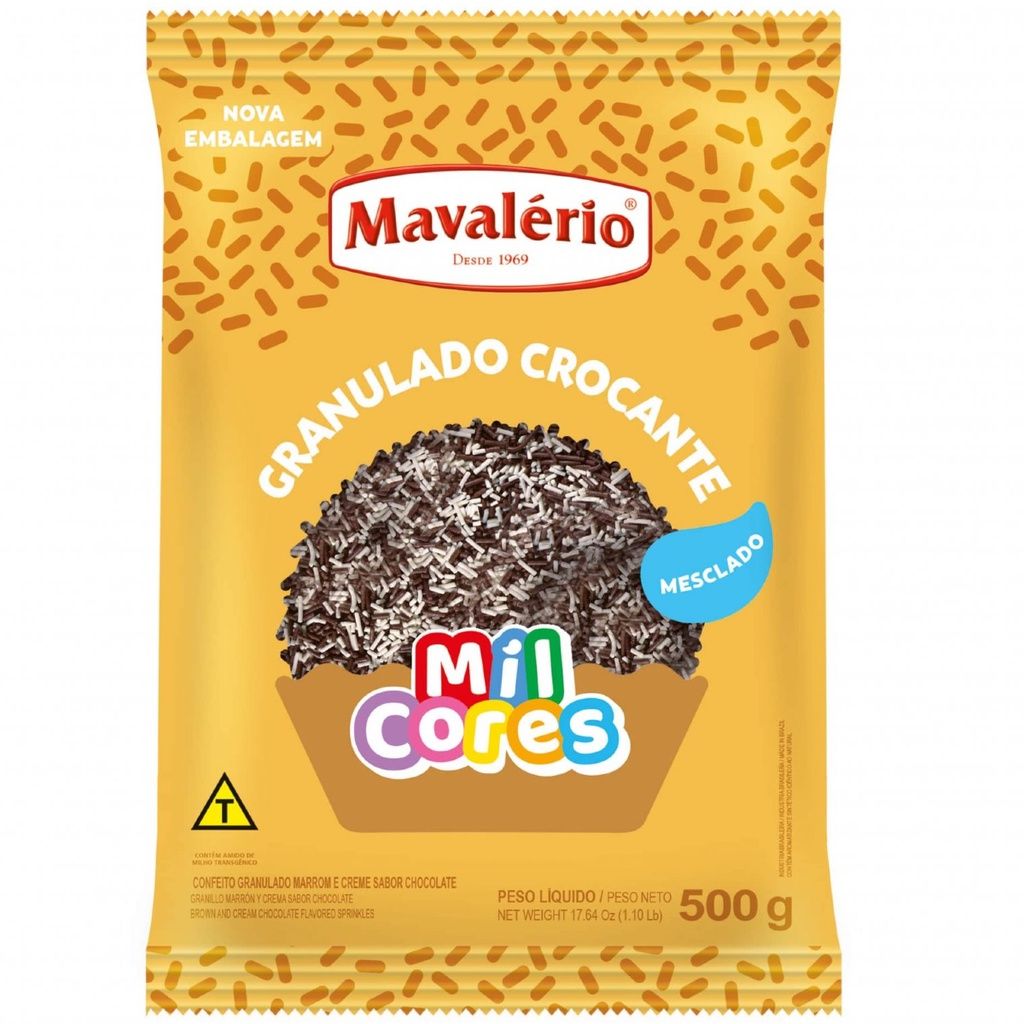 Granulado Crocante Mesclado Sabor Chocola...