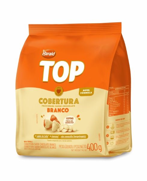 Cobertura Top Gotas 400g Branco Harald