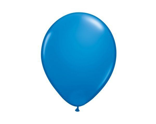 Balão nº 8 Liso Tradicional Azul Pacote c...
