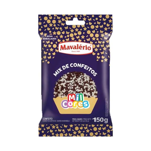 Mix de Confeitos Marrom 150g – Mavalério