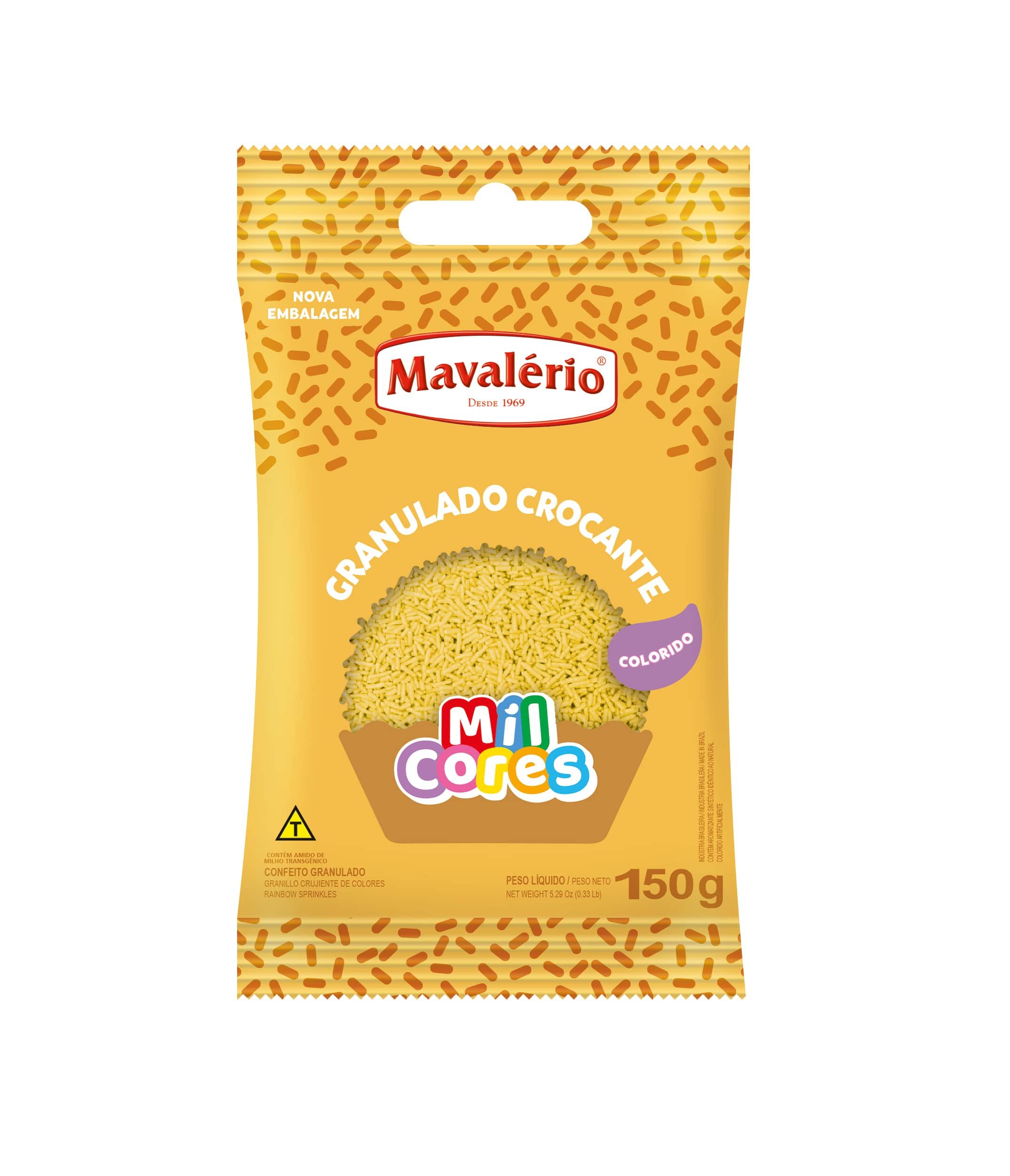 Granulado Crocante Amarelo 150g – Mavalério