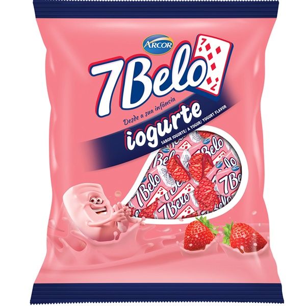 Bala 7Belo Iogurte 500g - Arcor