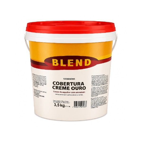 Cobertura Creme Ouro 3,5kg Creme Amendoim...