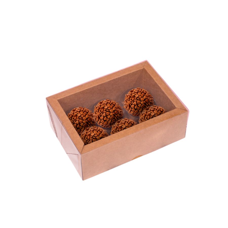 Caixa Alta com Moldura para 6 Doces – Kra... Caixa Alta com Moldura para 6 Doces – Kra...