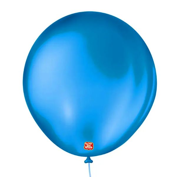 Balão 8" Liso Redondo Azul Cobalto Pacote...