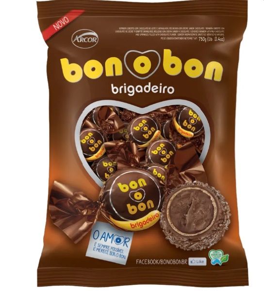 Bombom Bonobon Brigadeiro c/50 - 750g - B...