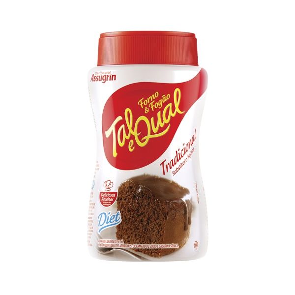 Adoçante em Pó Tal e Qual 60/g  Forno & F...