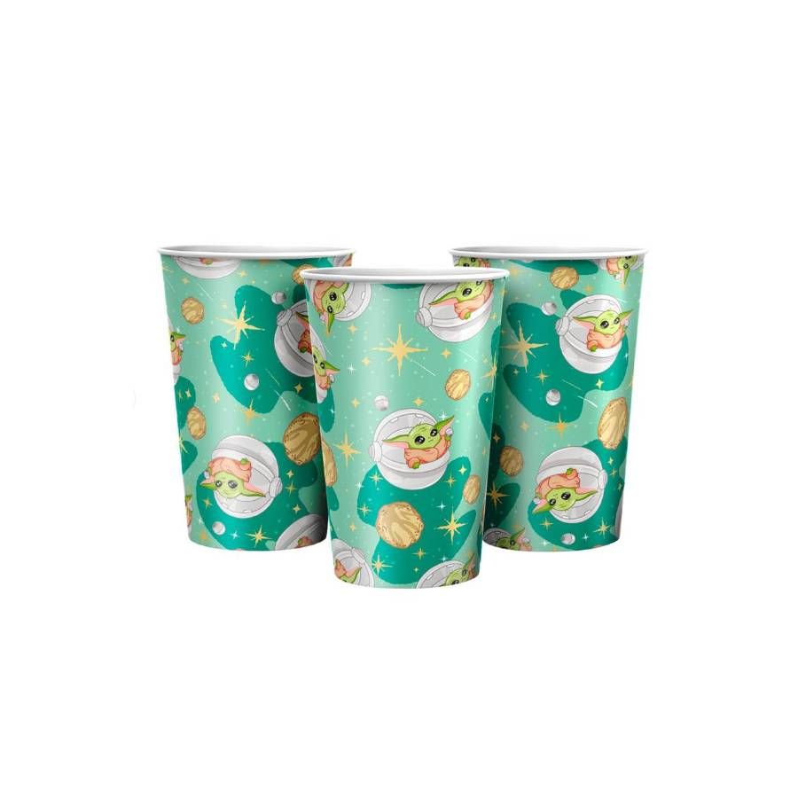 Copo de Papel 180 ml Grogu – 08 Unidades