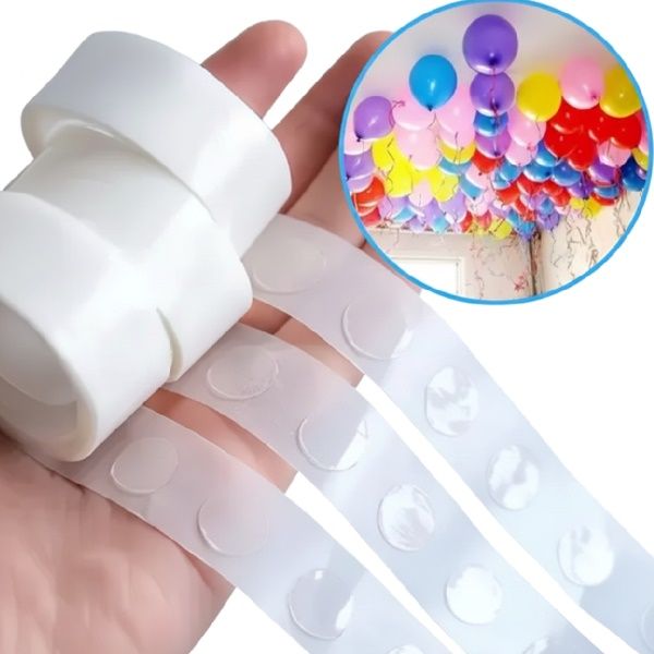 PONTO ADESIVO PARA FIXAÇÃO DE BALAO 9X6CM...