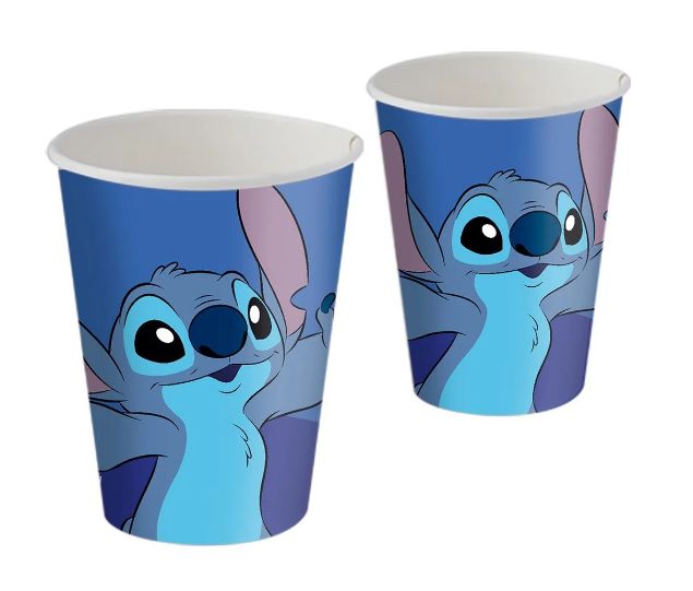 COPO PAPEL 200ML STITCH NEW