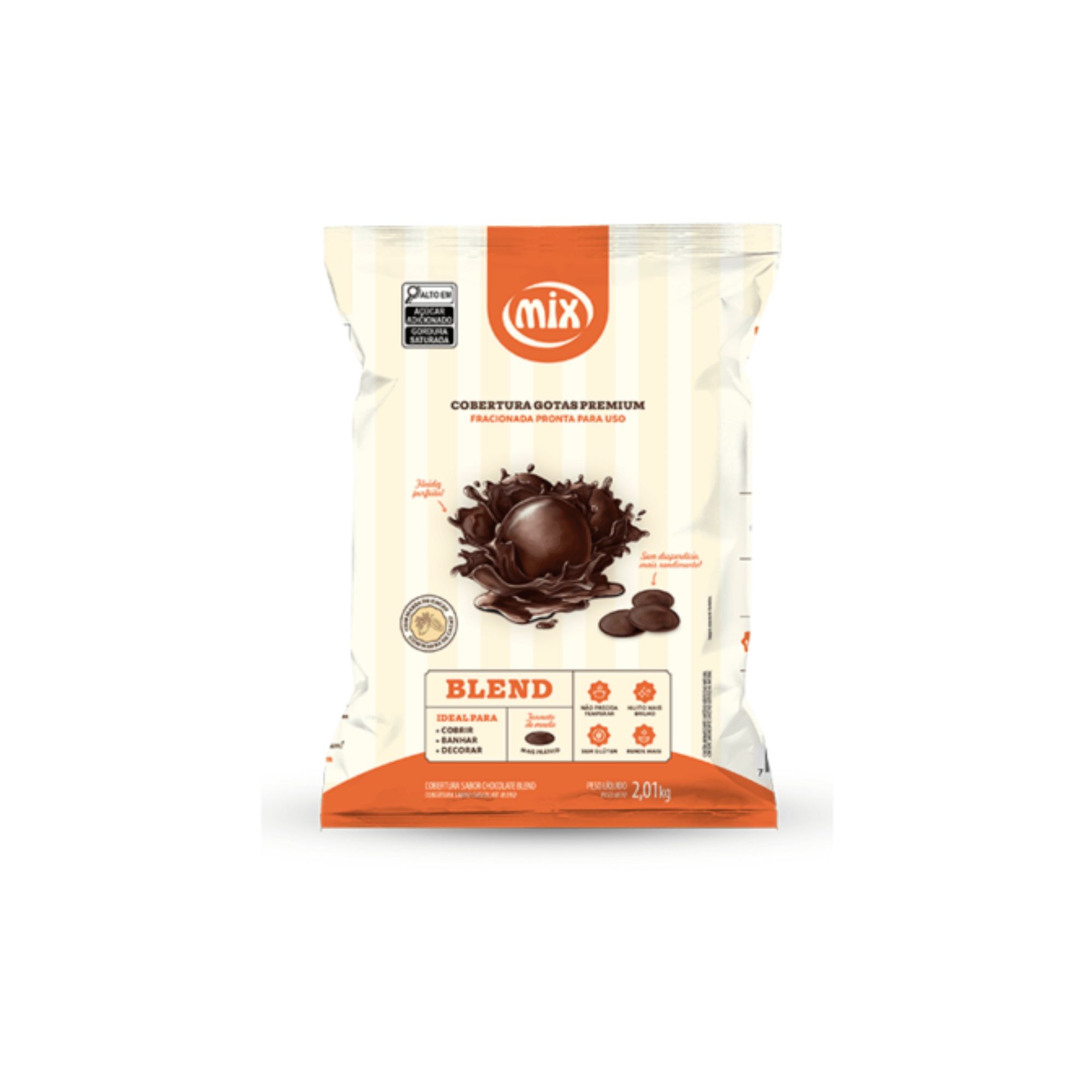 Cobertura Gotas Premium 2kg Blend Mix Cobertura Gotas Premium 2kg Blend Mix
