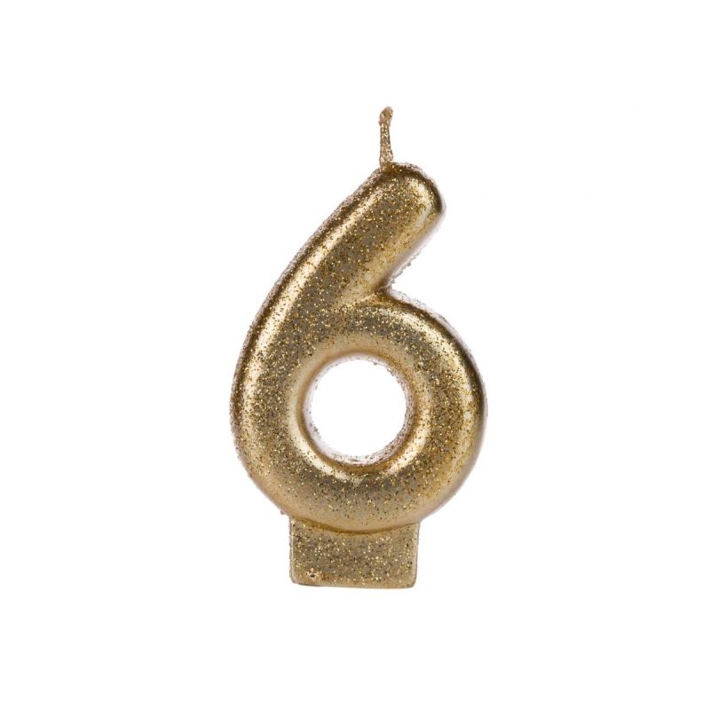 Vela Glitter Nº6 - Cores - Silver Festas