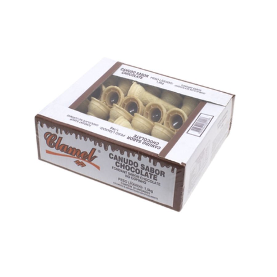Canudo Recheado com Sabor Chocolate – 1,5...