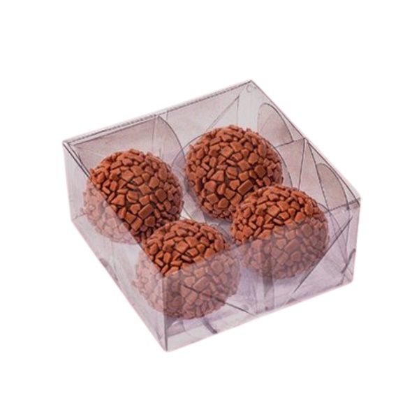 Caixa Basic para 4 Doces – Cristal – Paco...