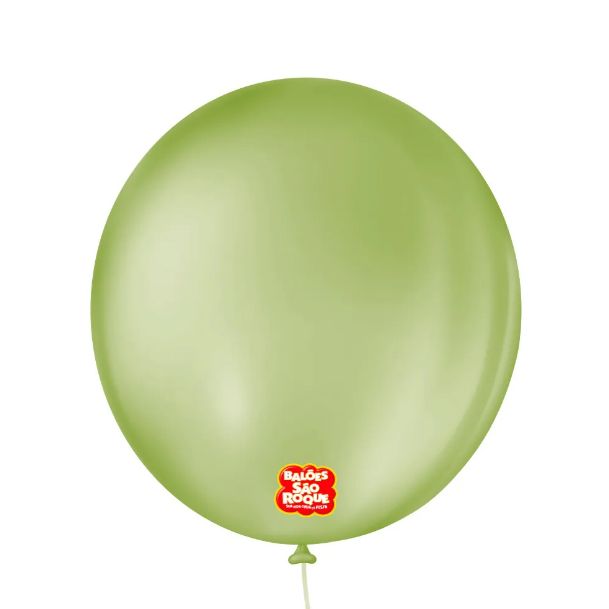Balão 8" Liso Redondo Verde Eucalipto Pac...