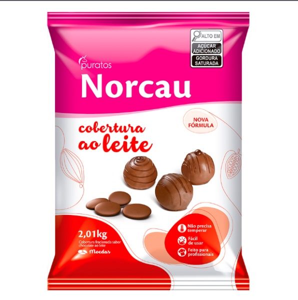 Cobertura Norcau Gotas Ao Leite 2kg | Pur...