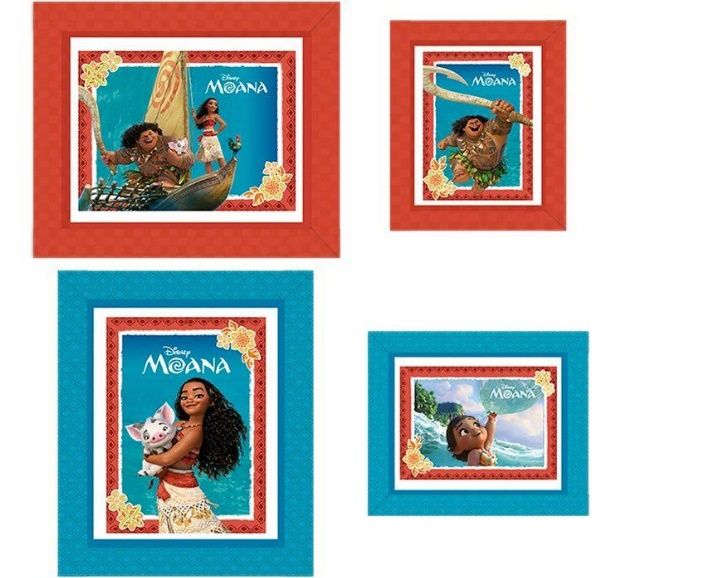 QUADRO COM MOLDURA DE PAPEL MOANA 04 un.