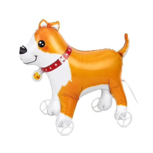 Balão Pet Cachorrinho Com Rodinhas Metali...