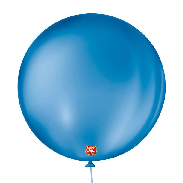 Balão 5" Liso Redondo Azul Cobalto Pacote...