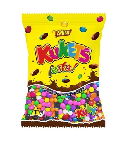 Confete de Chocolate KUKETS MINI FESTA SO...