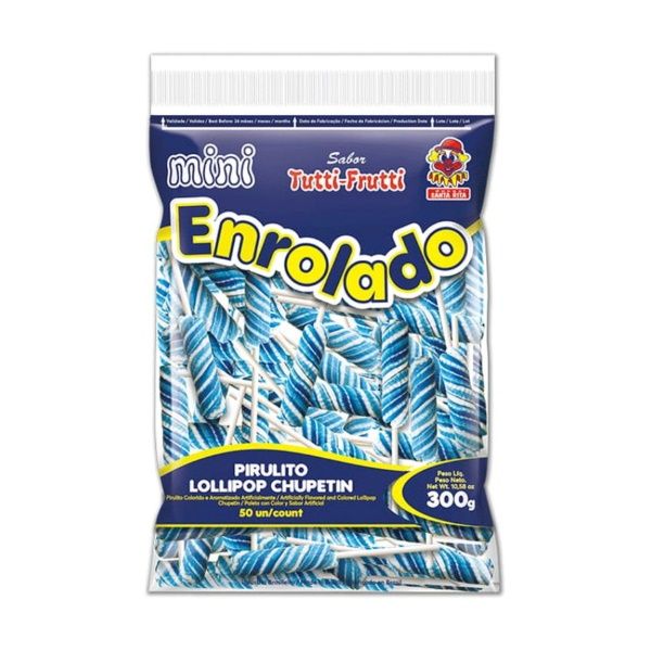 Mini Enrolado Azul – 300g – Pacote com 50...