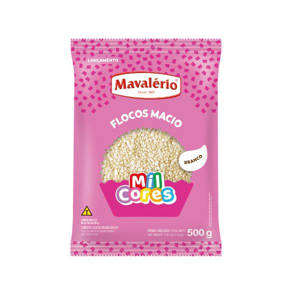 Flocos Macio Branco 500g – Mavalério