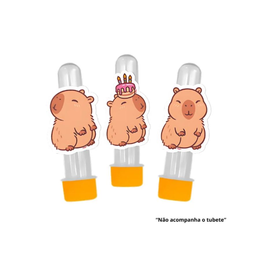 Mini Personagem Capivara – 12 Unidades – ...