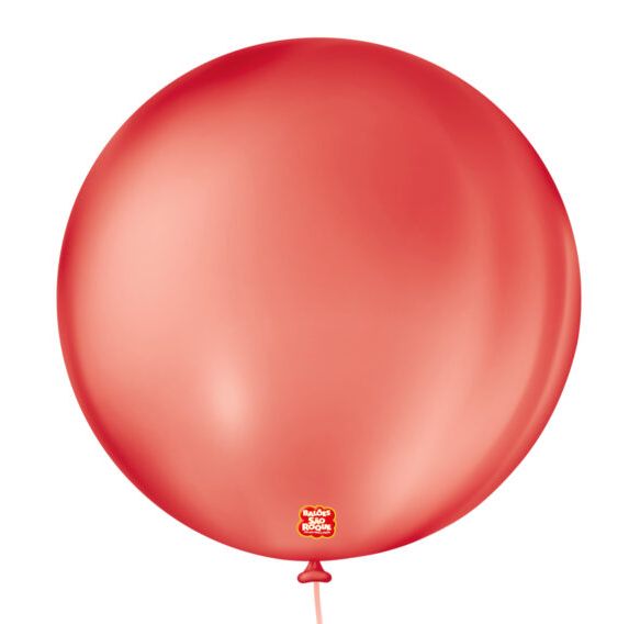 Balão 5" Liso Redondo Vermelho Quente Pac...