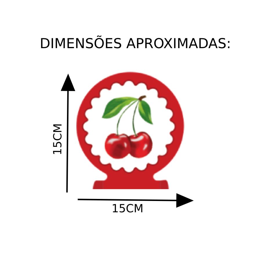 Decoração de Mesa Cereja – Festcolor