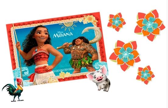 Kit Decorativo Festa Moana - 12pçs - 01 u...
