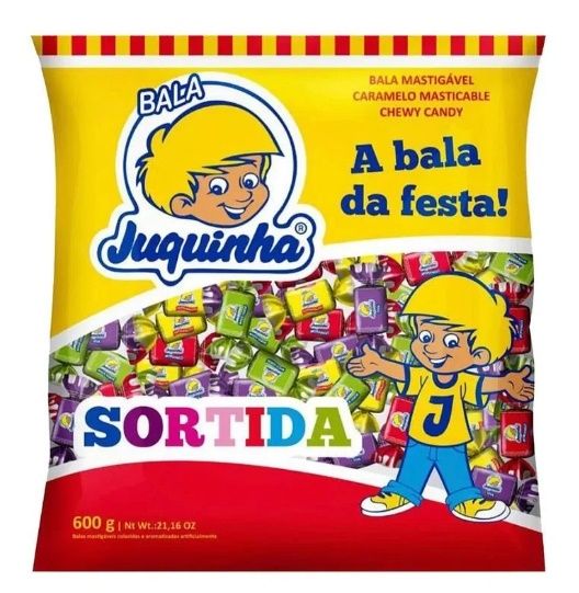 Bala Mastigável Juquinha Sortida 300g – F...