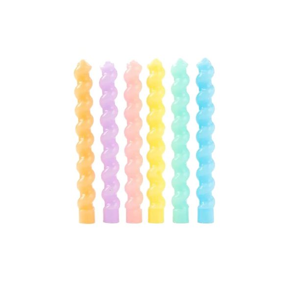 Vela Macaron Candy Color – (6 Unidades)