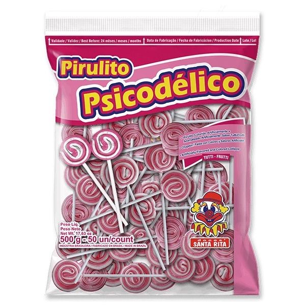 Pirulito Psicodélico II Rosa – Pacote com...