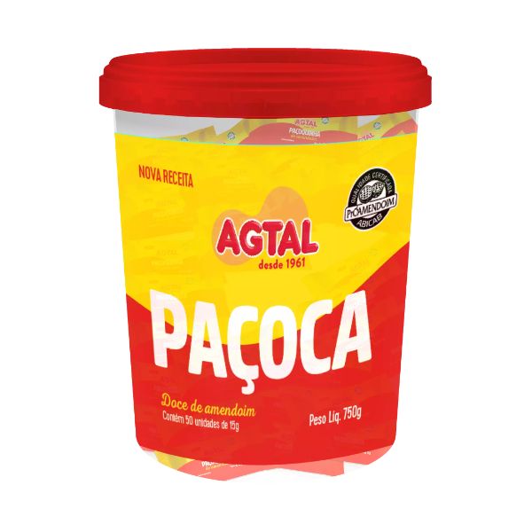 Paçoca Agtal Rolha Emb. c/50 - 750g