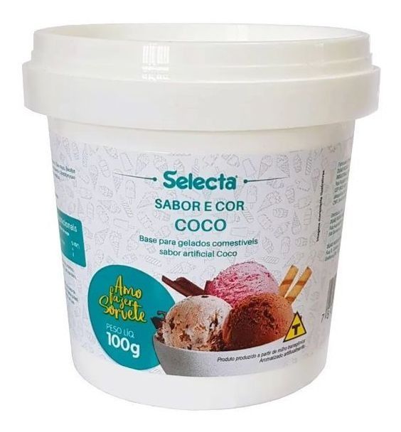 Pó para Sorvete 100g Coco – Selecta
