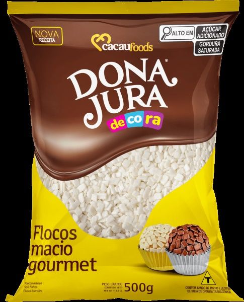Flocos Macios Dona Jura Chocolate Branco ...