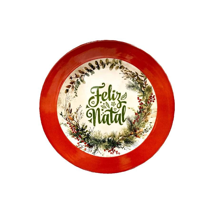 PRATO DE MELAMINA REDONDO SOBREMESA GUIRL...