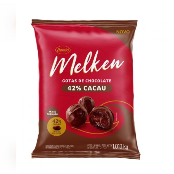 Chocolate Melken Gotas 1,01kg 42% Cacau H...
