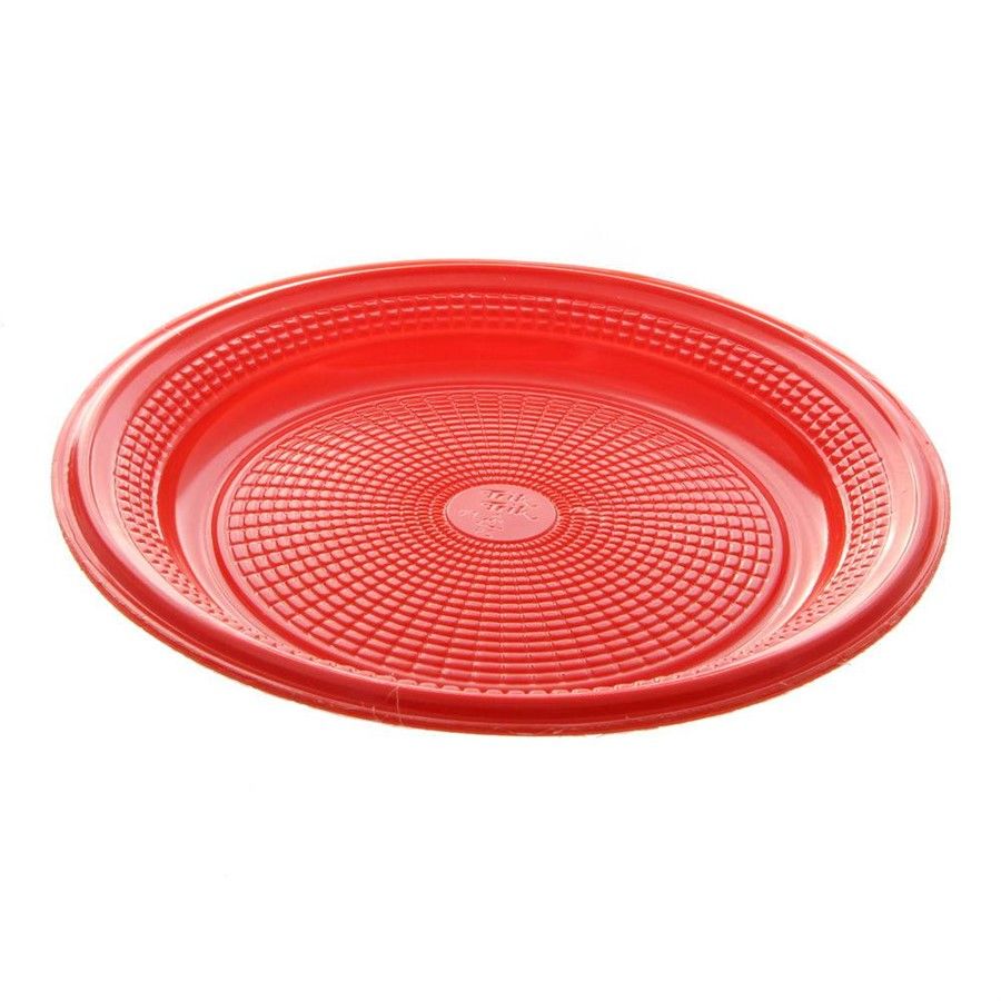 Prato 15 cm Vermelho com 10 Unidades – Tr...