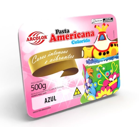 Pasta Americana Azul 500g – Arcolor Pasta Americana Azul 500g – Arcolor