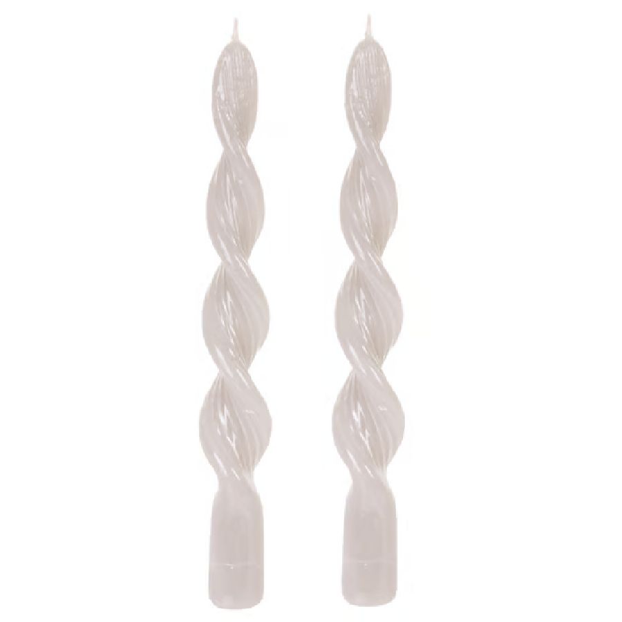 Vela de Parafina Retorcida Brilhosa – Bra...