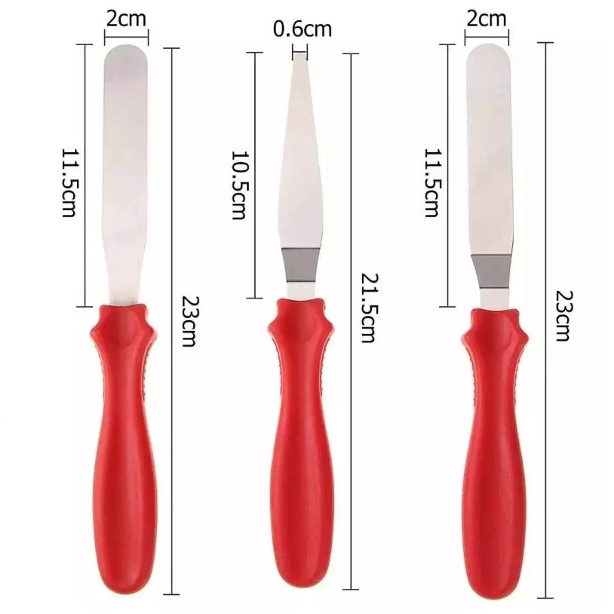 KIT ESPÁTULA INOX COM 3 CORES – YDH-1927